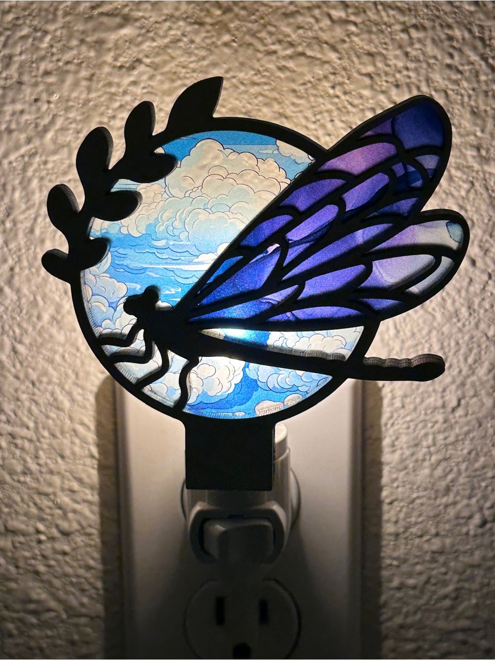 Dragonfly night light - Handmade